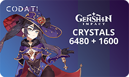 Genshin Impact - 6480+1600 Crystals