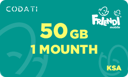 FRiENDi Internet (KSA) - 50 GB - 2 Months