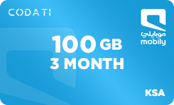 Mobily Data (KSA) - 100 GB - 3 Month