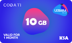 Lebara Data (KSA) - 10 GB - 1 Month
