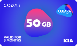 Lebara Data (KSA) - 50 GB - 3 Months