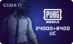 PUBG ($400) - 24000+8400 UC