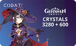 Genshin Impact - 3280+600 Crystals