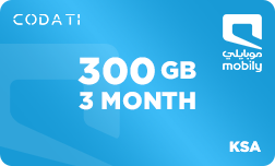 Mobily Data (KSA) - 300 GB - 3 Month