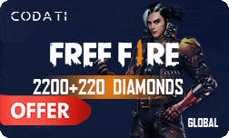 Free Fire (Global) - 2200+220 Diamonds